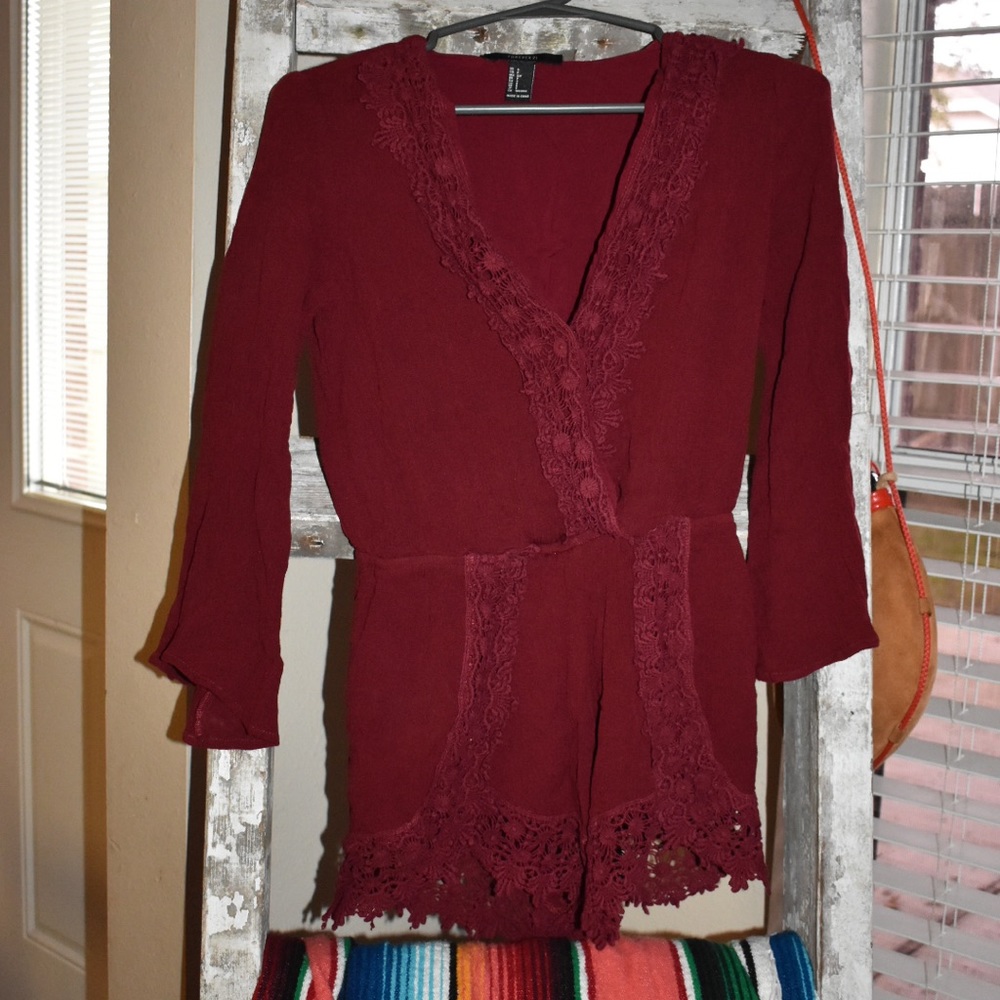 Maroon Romper - image 1